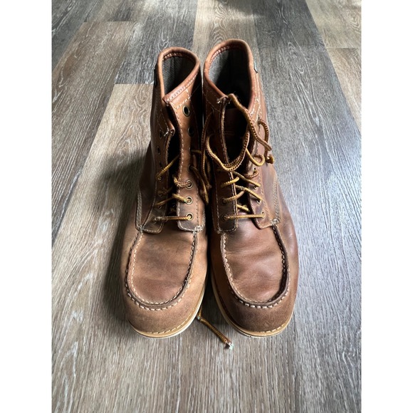 Eastland Other - Eastland Lumber Up Boots Mens 11.5D Tan Leather Moc Toe Lace Up 7241-07